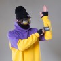 Толстовка удлиненная NM4 Homies Ninja 2 Yellow/Purple