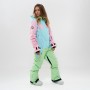 Комбинезон для сноуборда и лыж женский Cool Zone Flex 19/20 св.розовый/аквамарин/фисташковый