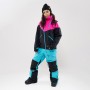 Комбинезон для сноуборда и лыж женский Cool Zone Kite 19/20 цикламеновый/черный/бирюзовый