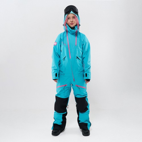 Комбинезон для сноуборда и лыж женский Cool Zone Kite One Color 19/20 бирюзовый