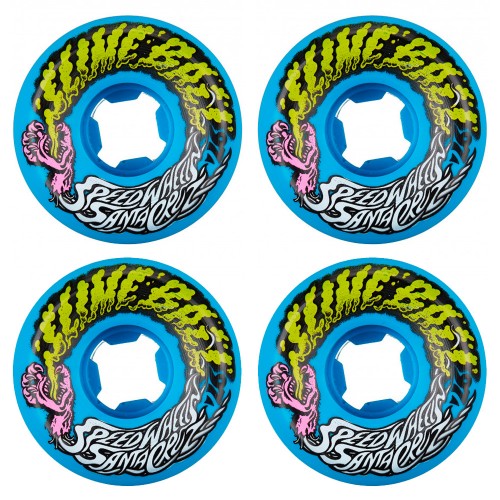 Комплект колес для скейтборда Santa Cruz Slime Balls Vomit Mini Blue 53 mm 97a