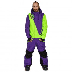 Cool Zone Mens Snowboard 17/18, фиолетовый/лайм