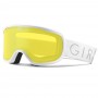 Женская маска для сноуборда и лыж Giro Moxie White Grey Cobalt/Yellow 17/18