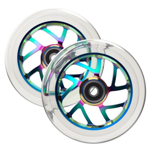Комплект колес для самоката Fuzion 110 mm Wheel Flight Neochrome / Clear