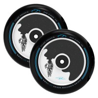Комплект колес для самоката Fuzion Tyler Chaffin Signature Wheel V2 110 mm Blue Chrome / Black