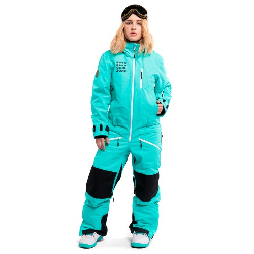 Комбинезон для сноуборда и лыж женский Cool Zone Womens Kite 18/19, бирюза/меланж