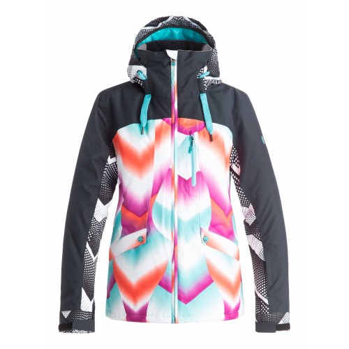 Куртка для сноуборда женская Roxy Wildlife 16/17, pop snow ocean